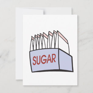 Carte paquets de sucre