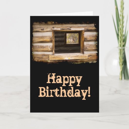 Carte Par et par la fenêtre Cabine Anniversaire (Devant)