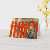 Carte Par la clôture (Fleur jaune)