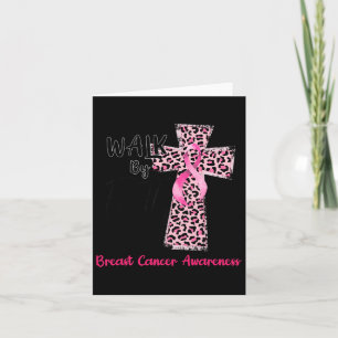 Carte Par la foi Conscience du cancer du sein Christian 