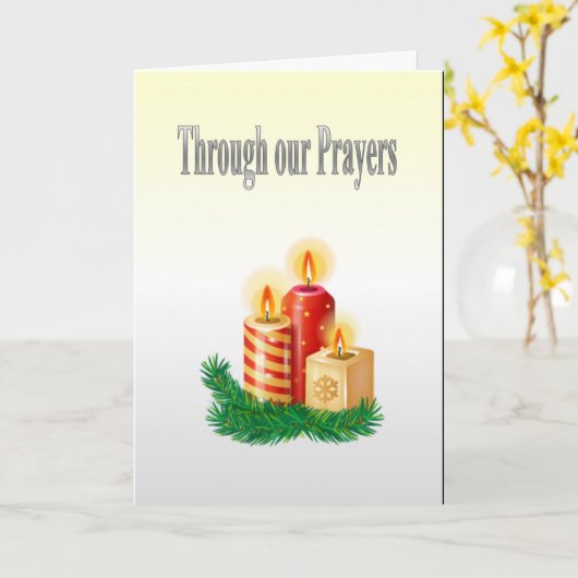 Carte Par nos prières (Fleur jaune)