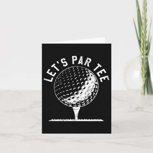 Carte Par Tee - shirt Funny Golf Player Cadeau (Devant)