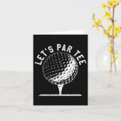 Carte Par Tee - shirt Funny Golf Player Cadeau (Fleur jaune)