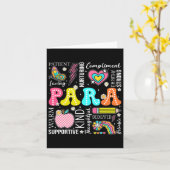 Carte Para Professional Educator 1er Jour De Retour À Sc (Fleur jaune)