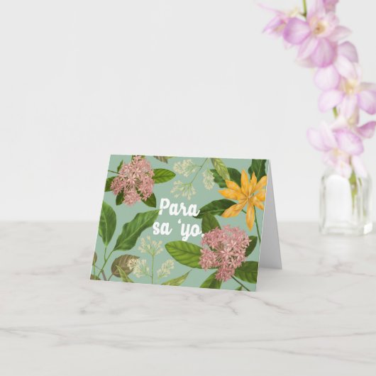 Carte "Para sa 'yo" (Orchidée)