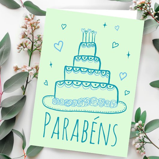 Carte Parabens de Noivado Casamento Bolo de Noiva Belo