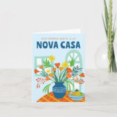 Carte Parabens Pela Nova Casa NOUVELLE MAISON Félicitati (Devant)