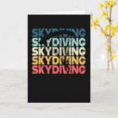 Carte Parachutage Skydiving Parachutistes Cadeau (Fleur jaune)