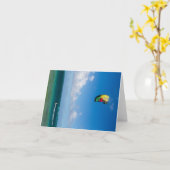 Carte Parachute ascensionnel dans les Caraïbes (Fleur jaune)