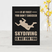 Carte Parachute Skydiver (Fleur jaune)