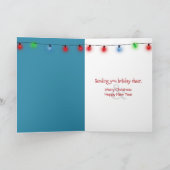 Carte Parachutes qui offrent un cadeau de Noël (Intérieur)