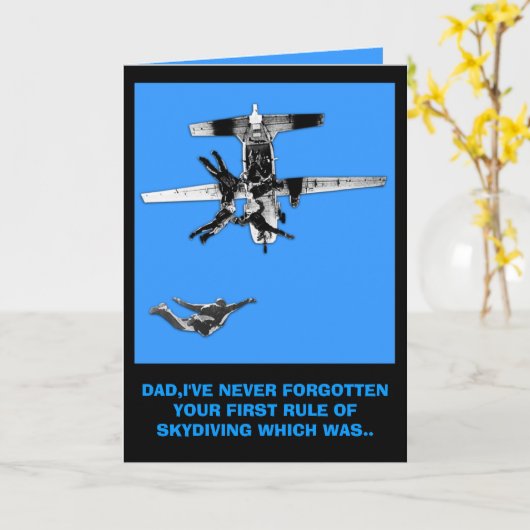 Carte Parachutisme (Fleur jaune)