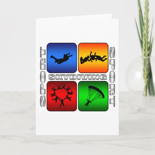 Carte Parachutisme spectaculaire (Devant)