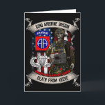 Carte Parachutiste de la 82e division aéroportée Fort Br<br><div class="desc">Ailes de parachutiste de la 82e division aéroportée Fort Bragg Jump</div>