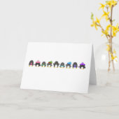 Carte Parade de manchots (Fleur jaune)