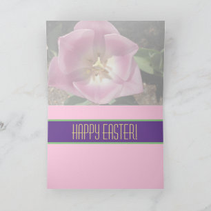 Carte Parade de printemps Tulipes "Joyeuses Pâques"~cart