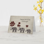 Carte Parade des éléphants (Fleur jaune)