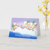 Carte Parade des ours polaires (Fleur jaune)