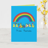 Carte Parade gay pride LGBTQ Pears (Fleur jaune)