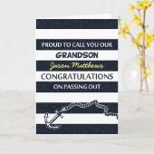 Carte Parade Marine Marines Grandson Grandson Félicats (Fleur jaune)