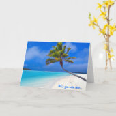 Carte Paradis tropical (Fleur jaune)