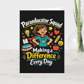 Carte Paraeducator Squad Making A Difference Teacher Wom (Devant)