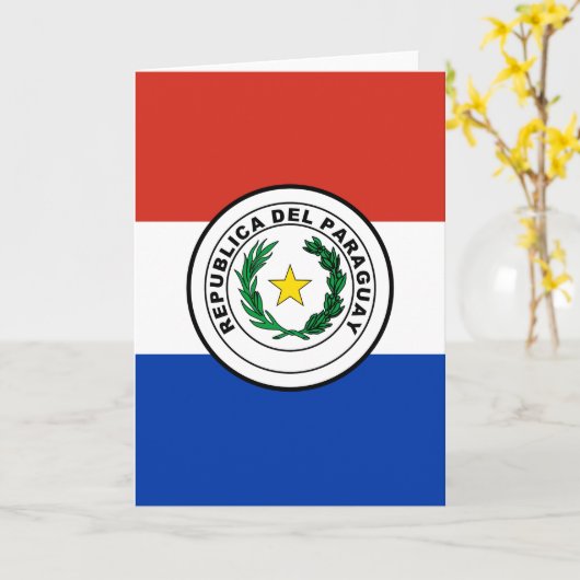 Carte Paraguay (Fleur jaune)