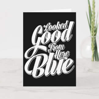 Carte Paraissait Beau D'ici Bleu Drôle Softll _1