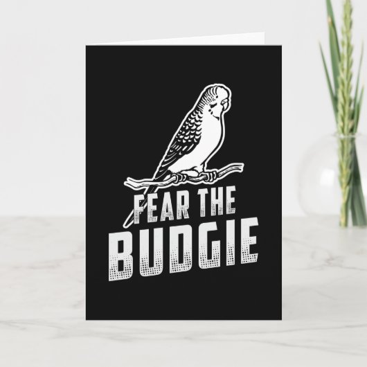 Carte Parakeet Lover Craignent Le Budgie Budgerigar Budg (Devant)