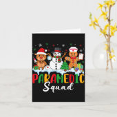 Carte Paramedic Squad Reindeer Snowman Gingerbread Chris (Fleur jaune)