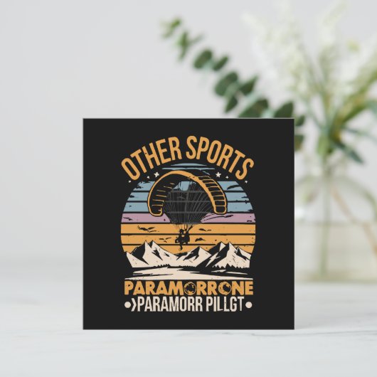 Carte Paramotor Pilot Paramotoring (Debout devant)