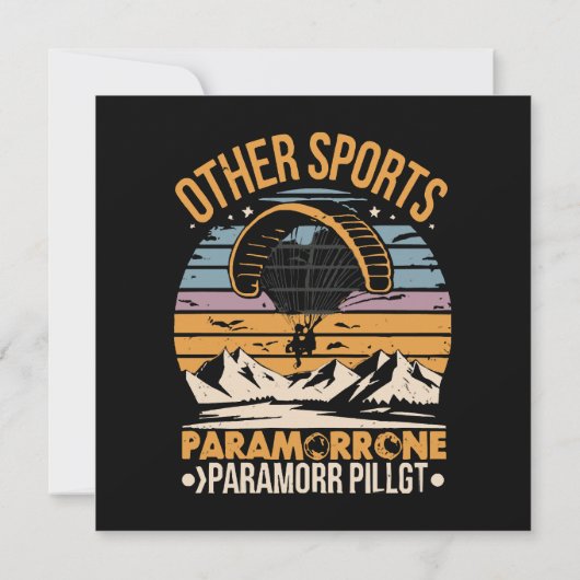 Carte Paramotor Pilot Paramotoring (Dos)