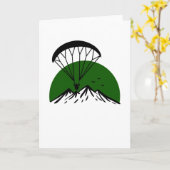 Carte Paramotor Retro Vintage (Fleur jaune)