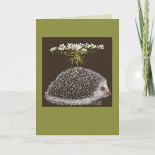 Carte parapluie de hérisson (Devant)