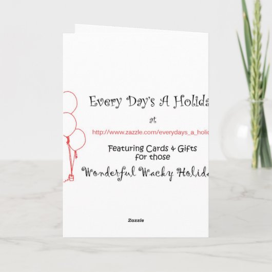 Carte Parapluie jour 10 février heureux (Dos)