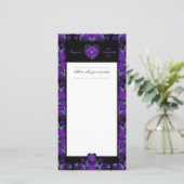 Carte Parapluie violet & coeurs .7 (Debout devant)