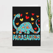Carte Parasaurus Paraprofessional Paraeducator Dinosaur (Devant)