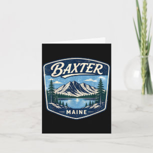 Carte Parc d'état Baxter Maine randonnée montagne campin