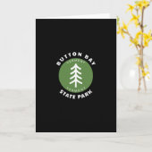 Carte Parc d'État Button Y Vermont Vt Forêt Arbre Dge  (Fleur jaune)