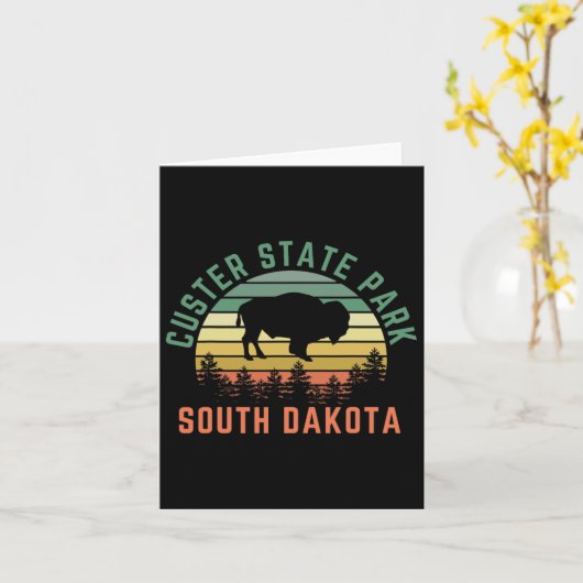Carte Parc d'état de Custer (Fleur jaune)