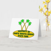 Carte Parc d'état de plage de Père Noël Rosita (Fleur jaune)