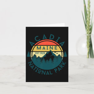 Carte Parc national Acadia Montagnes du Maine Randonnée