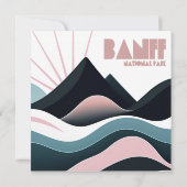Carte Parc national Banff Collines colorées (Dos)