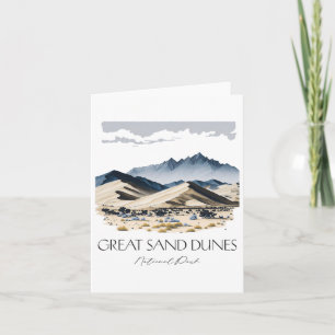 Carte Parc national cool Great Sand Dunes Randonnée Wate
