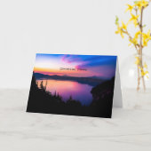 Carte Parc national Crater Lake Oregon Sunset (Fleur jaune)