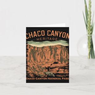 Carte Parc national de Chaco Canyon Pueblo Indien Nouvea