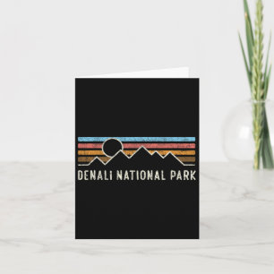 Carte Parc national de Denali Lignes de Montagne Retro C