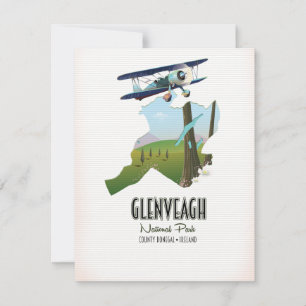 Carte Parc national de Glenveagh Irlande Comté Donegal c