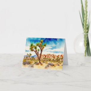 Carte Parc national de Joshua Tree Aquarelle