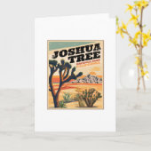 Carte Parc national de Joshua Tree Vintage extérieur (Fleur jaune)